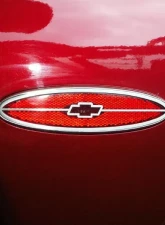 American Car Craft Side Marker Trim Polished Chevy Bowtie GML Rear Side 2pc Chevrolet Corvette 1997-2004                                     - ACC-032034 - Image 2